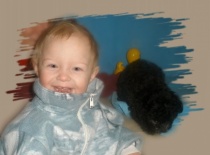 Hanička s černým pejskem