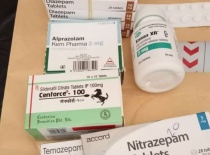 Diazepam, Xanax, Rivotril, Lexaurin, Lorazopam