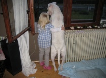 Kikuška a sousedovic Štěpánka.Bez sebe, ani ránu. :-)